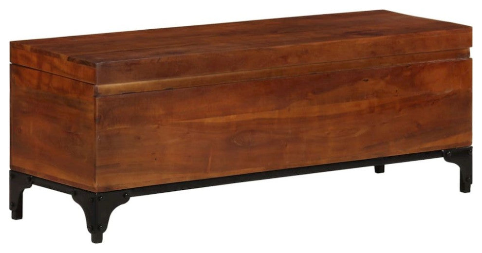 Storage Trunk 43.3X13.8X16.1 Solid Acacia Wood