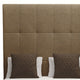 Nativa Interiors Moyra Tufted Bed, Brown, King, Headboard: High