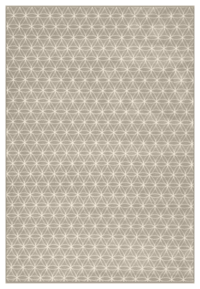 EYELET Soft Tactesse Nylon Area Rug with Anti-Stain Protection, Angora, Xl: 10'x12'