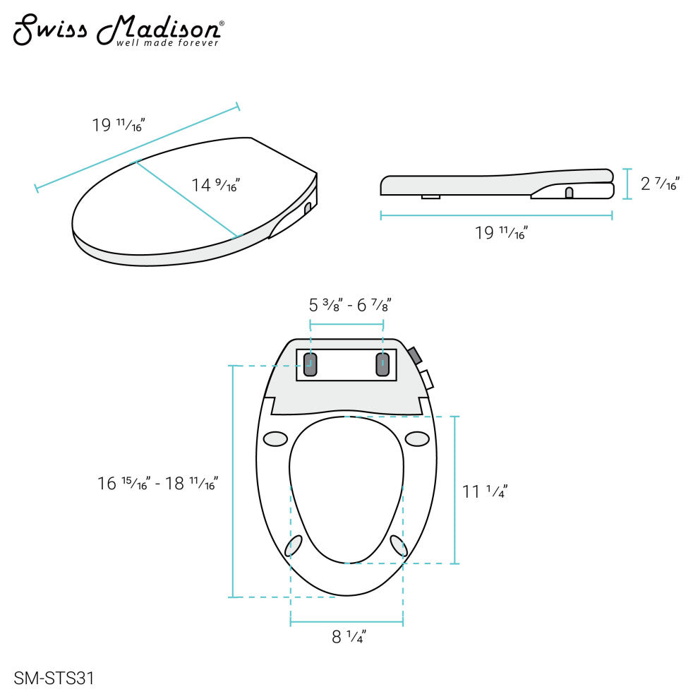 Aqua Non-Electric Smart Toilet Seat Bidet