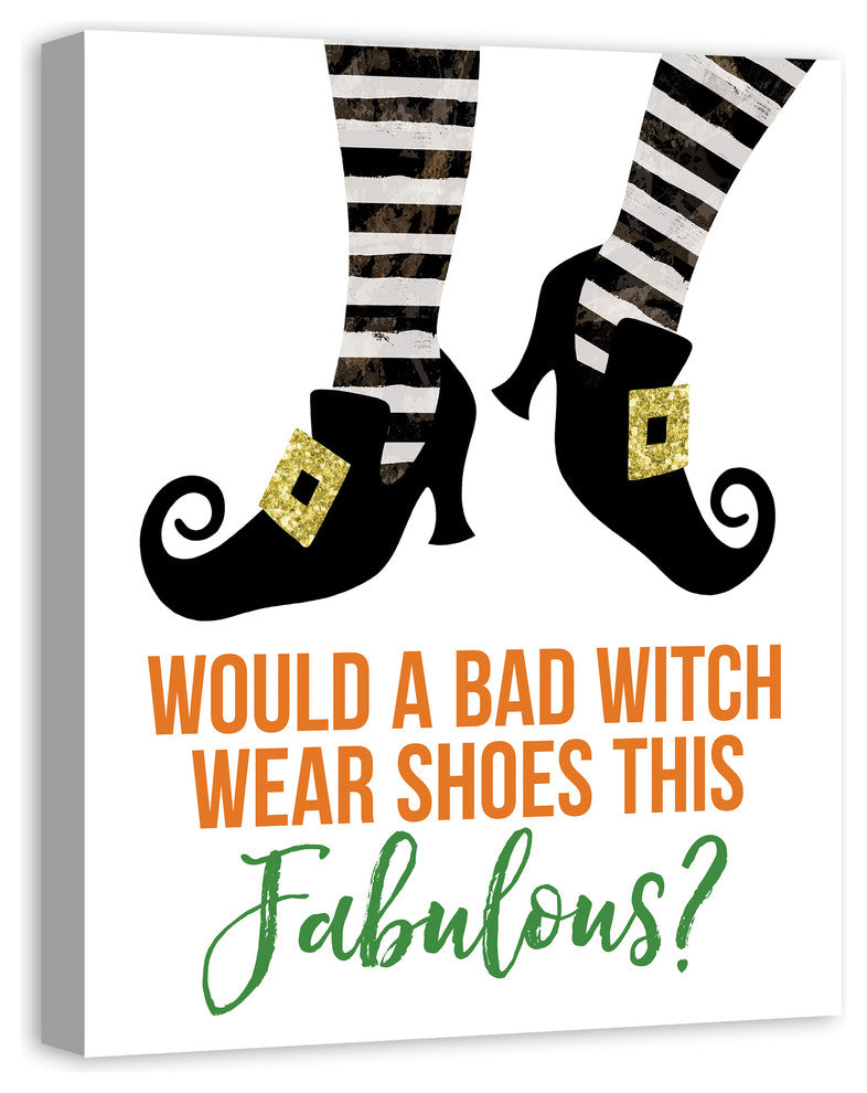 Bad Witch Fabulous Shoes 24x30 Canvas Wall Art