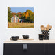 Patriotic Barn in Field Landscape Photo, Rural Unframed Wall Art Print, 16" X 20"