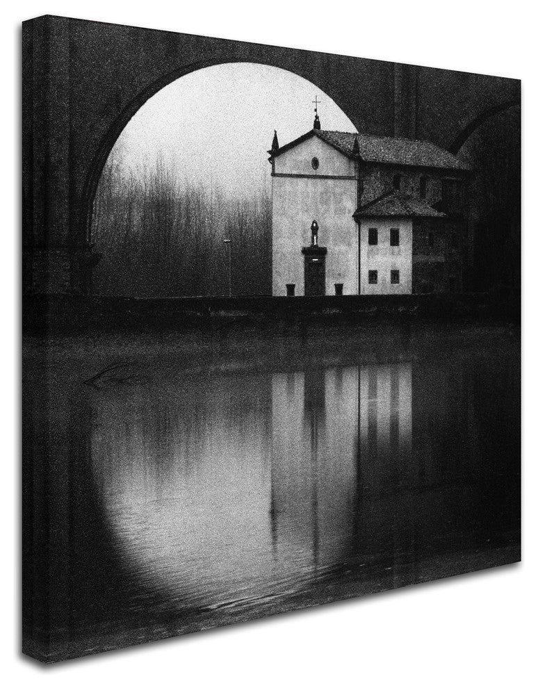 Franco Maffei ''Winter On The Lake'' Canvas Art, 18x18