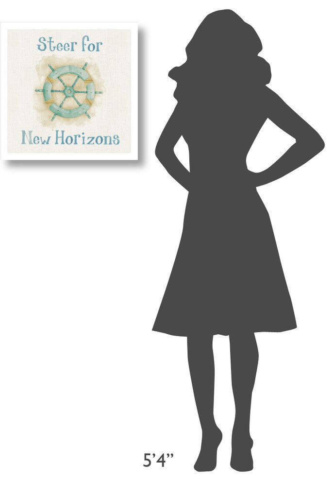 "New Horizons I Words" Digital Paper Print by Elyse DeNeige, 20"x20"