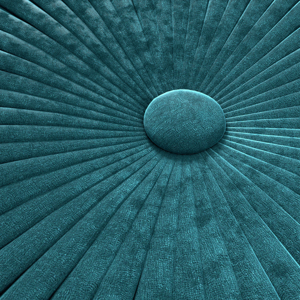 Grafton Velvet Round Pouf