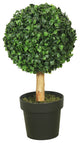 Vickerman Ta170801 10" Artificial Green Boxwood Topiary