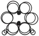 Home Zone Living Wine Rack for Countertop, Holds up to 6-Bottles, Black