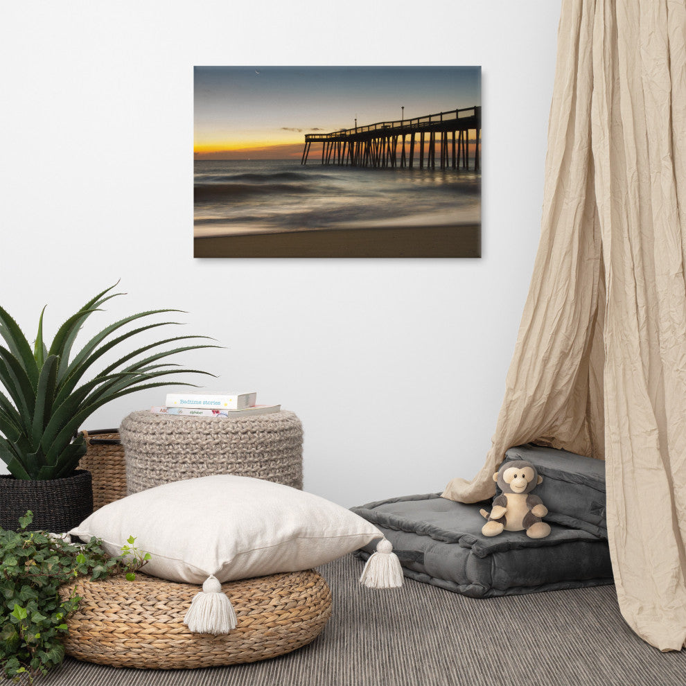 Motion of the Ocean Coastal Landscape Photo Canvas Wall Art Print, 24" X 36"