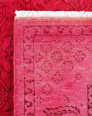 Overdyed, One-of-a-Kind Hand-Knotted Area Rug Pink, 6'2"x9'2"