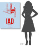 "IAD Washington Poster 2" Fine Art Print