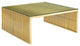 Gridiron Stainless Steel Coffee Table Gold