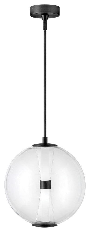 Hinkley Elin Medium Globe Pendant, Black