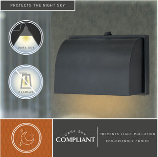 Walsh 7" Outdoor Wall Light Dark Bronze