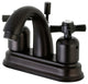 4" Centerset Bathroom Faucet WithRetail Pop-Up, Oil Rubbed Bronze