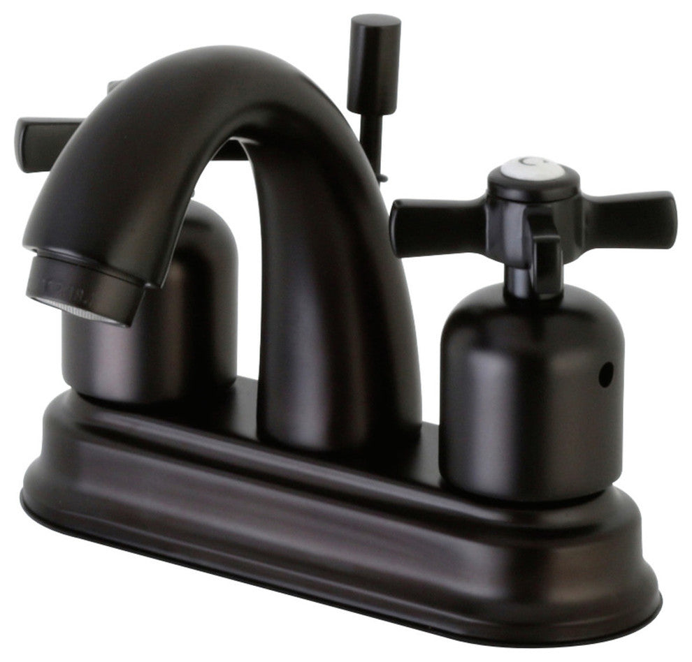4" Centerset Bathroom Faucet WithRetail Pop-Up, Oil Rubbed Bronze