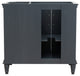 37" Single Vanity, Dark Gray Finish With Gray Granite