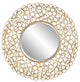 Uttermost 09850 Swirl Round Gold Mirror