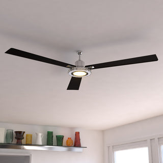 Clara 52" LED Ceiling Fan  Brushed Nickel