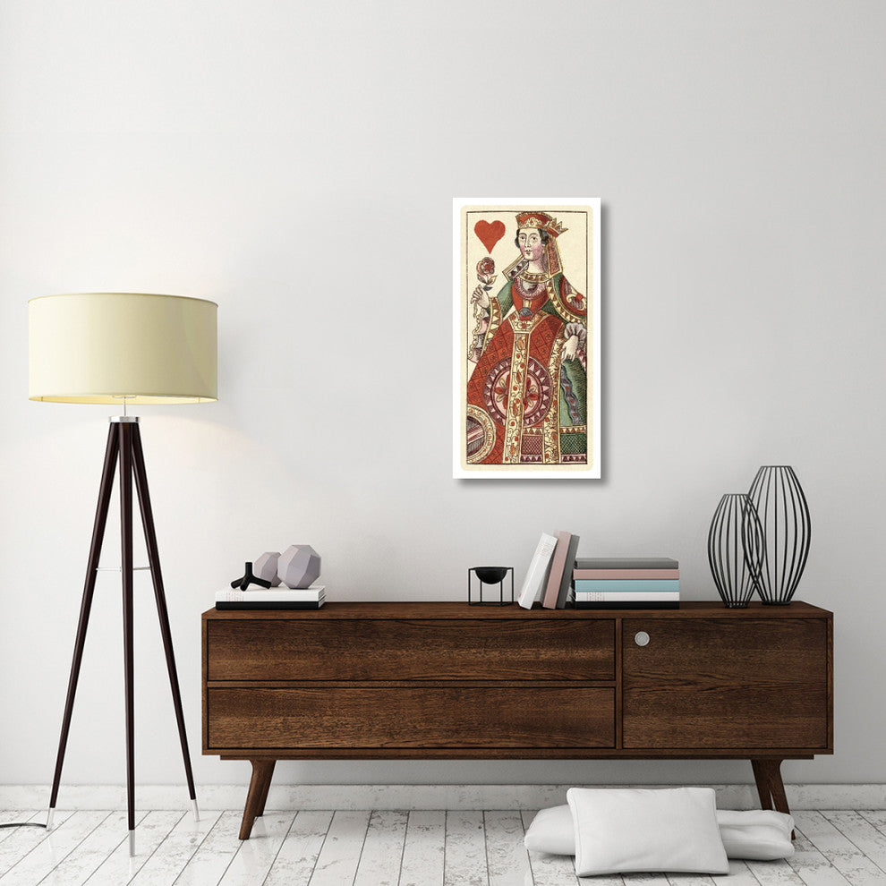 "Queen of Hearts (Bauern Hochzeit Deck)" Paper Art, 20"x38"