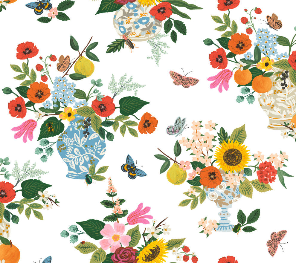 Flower Studies Bright Wallpaper