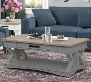 Cocktail Table With 2 Chairside Tables