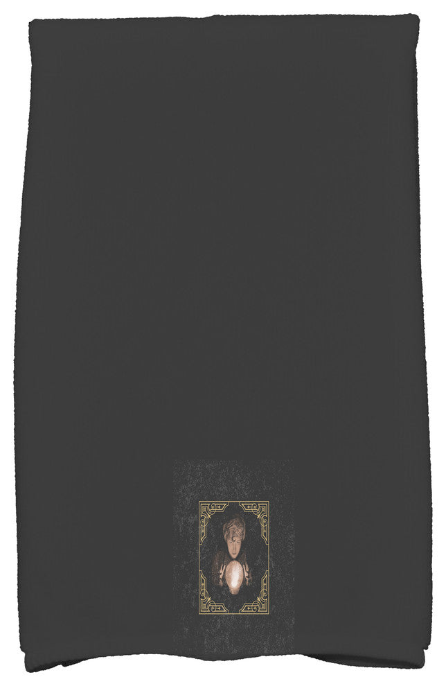 All Seeing Psychic 18"x30" Gold/Yellow Halloween Hand Towel