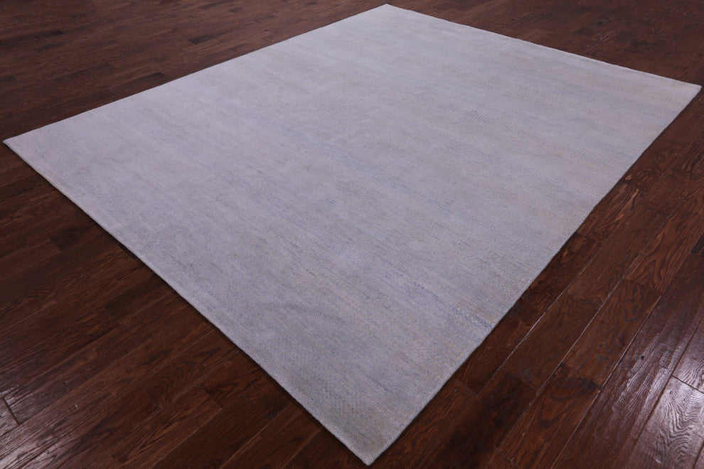 Wool and Silk Handmade Savannah Grass Rug 8' 2" X 10' 0" Q12001