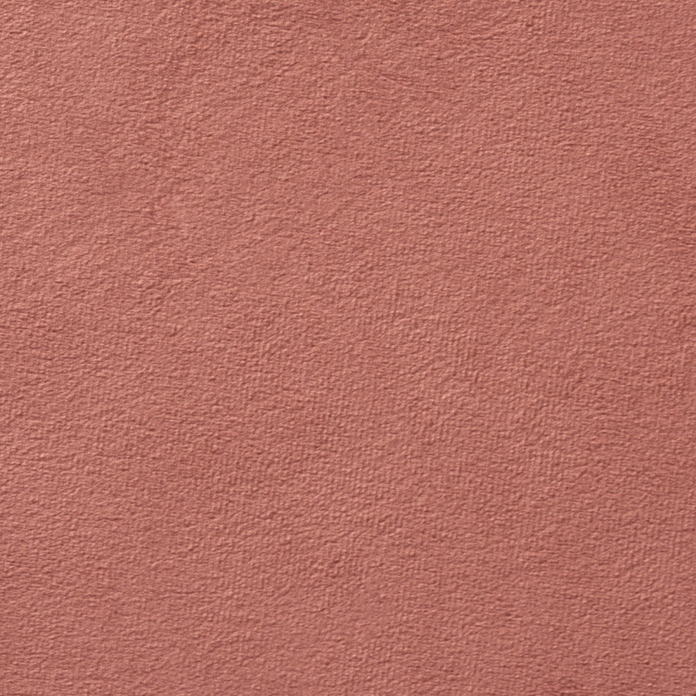 Greaves Glam Velvet Fabric Upholstered Ottoman, Blush Pink/Gold