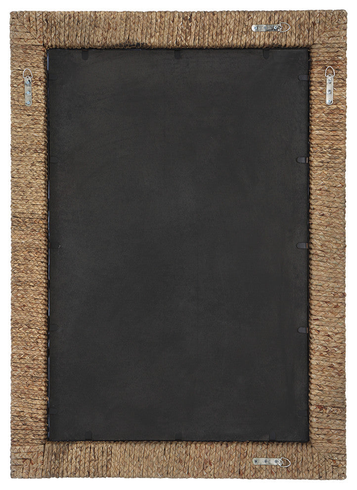 Uttermost Island Braided Straw Mirror