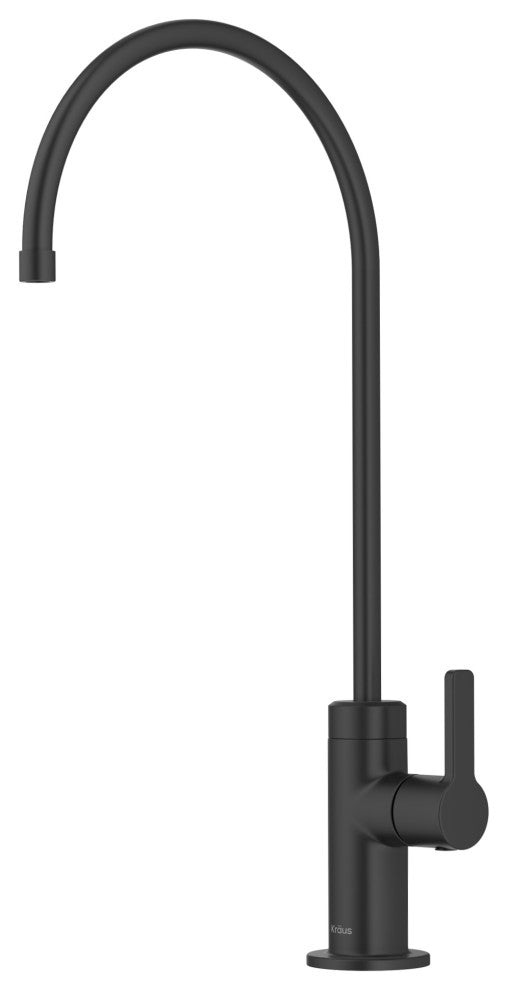 KRAUS Oletto 1-Handle Drinking Water Filter Faucet, Matte Black