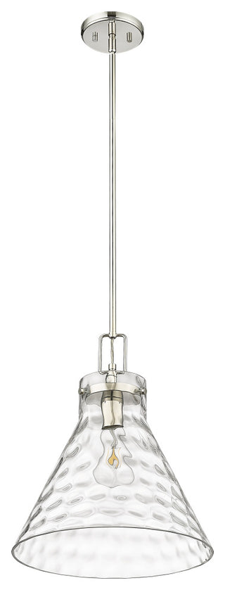 1 Light 14 in. Polished Nickel Pendant