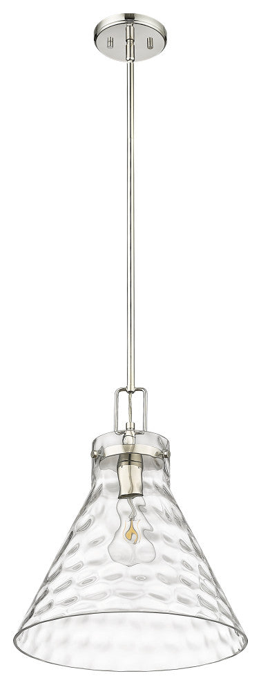 1 Light 14 in. Polished Nickel Pendant