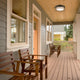 Ray Black 18.5W Flush Mount Ceiling Light