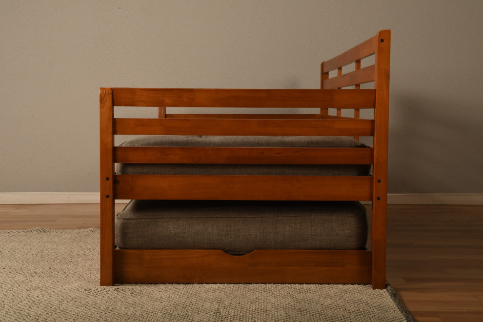 Boho Daybed With Pop Up and Linen Stone Mattresses, Barbados