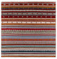 6' Square Loribaft Persian Gabbeh Hand-Knotted Rug Q6556