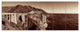 Bixby Bridge View Panorama, Landscape Canvas Art Print, 70"x28", 6 Panels
