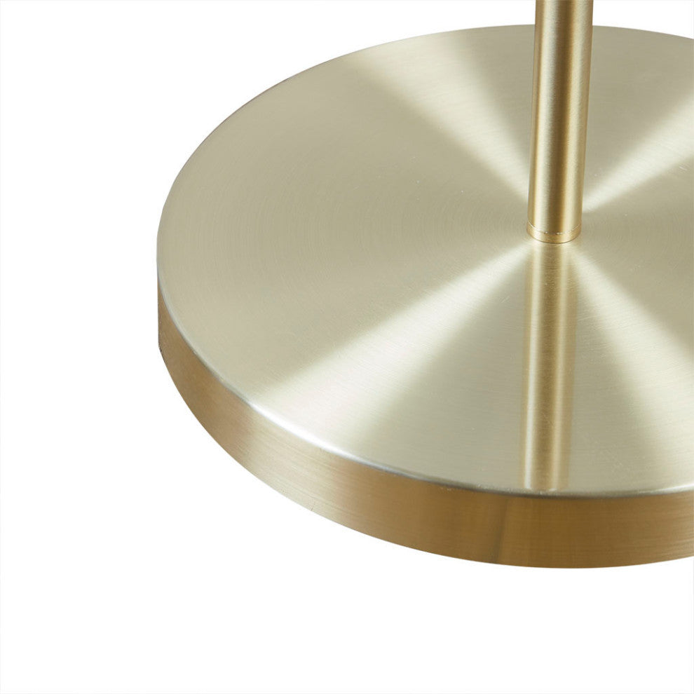 510 Design Angular Arched Metal Floor Lamp, Gold