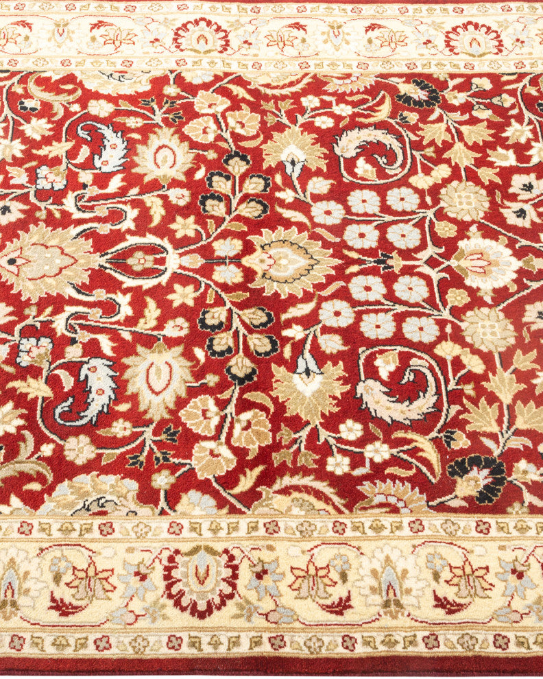 Hugli, One-of-a-Kind Hand-Knotted Area Rug Red, 3'1"x5'3"