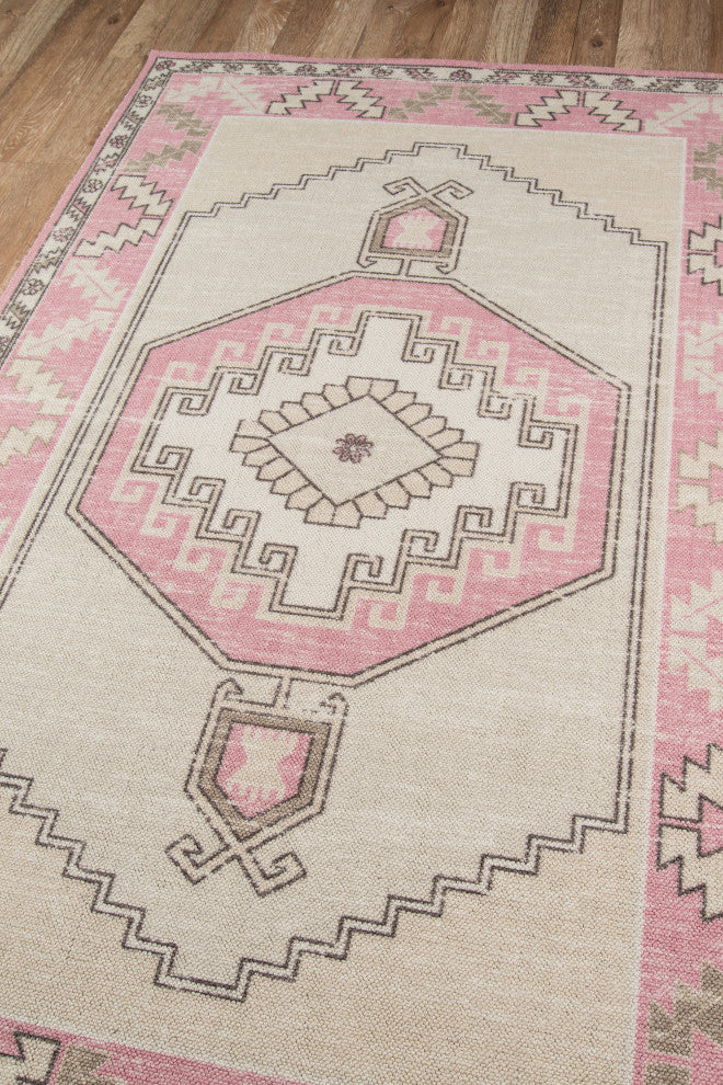 Anatolia ANA-2 Machine Made Pink Area Rug 7'9"x9'10"