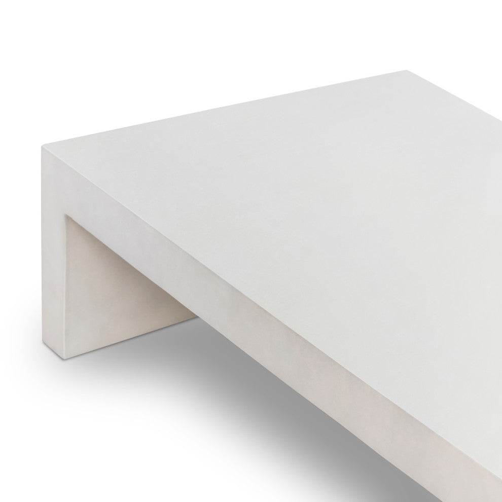 Parish Coffee Table-White Concrete