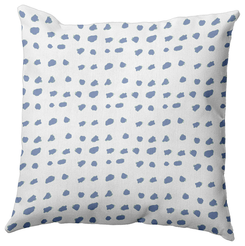 Dot Of Spots Decorative Throw Pillow, Cornflower, 16"x16"