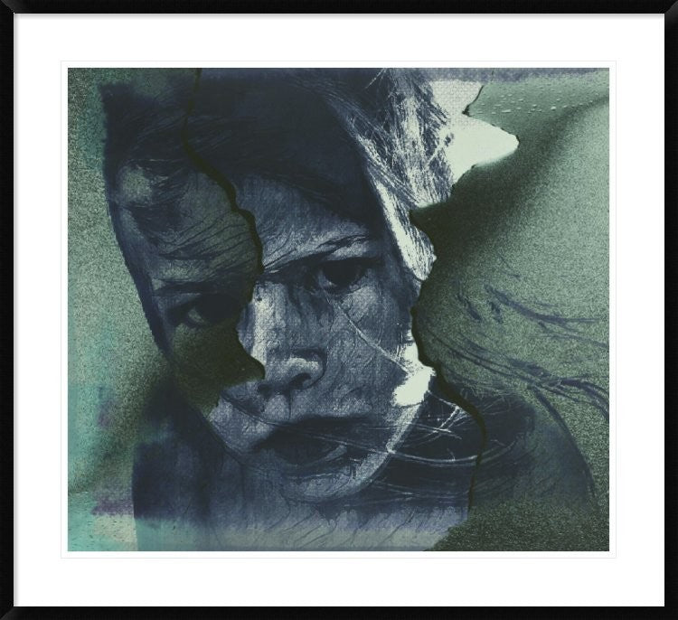 "Beginnings (Portrait )" Framed Digital Print by Dalibor Davidovic, 38x34"