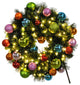 3' Pre-Lit Warm White LED Sequoia Wreath Decorated With The Tropical Ornament