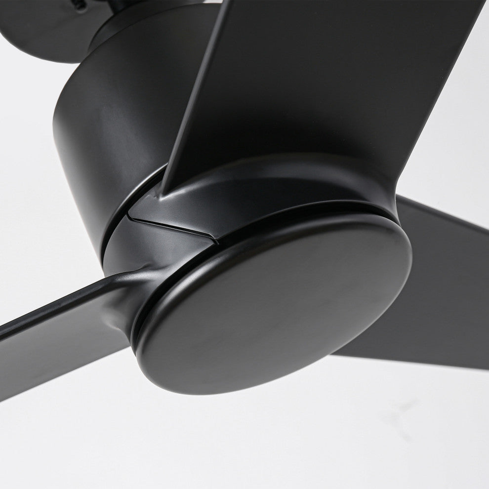 54-inch Industrial Ceiling Fans without Light, Black