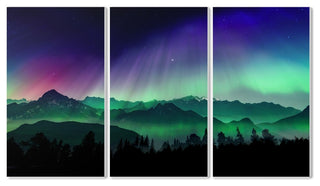 Stupell Ind. Borealis Dreams Triptych Wall Plaque Set, 3pc, each 11x17