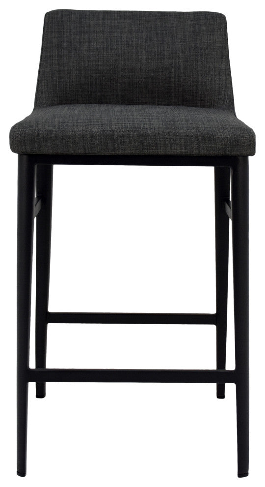 Contemporary Baron Counter Stool Charcoal - Grey