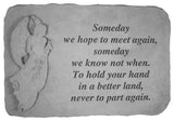 Angel Garden Accent Stone, "Someday"