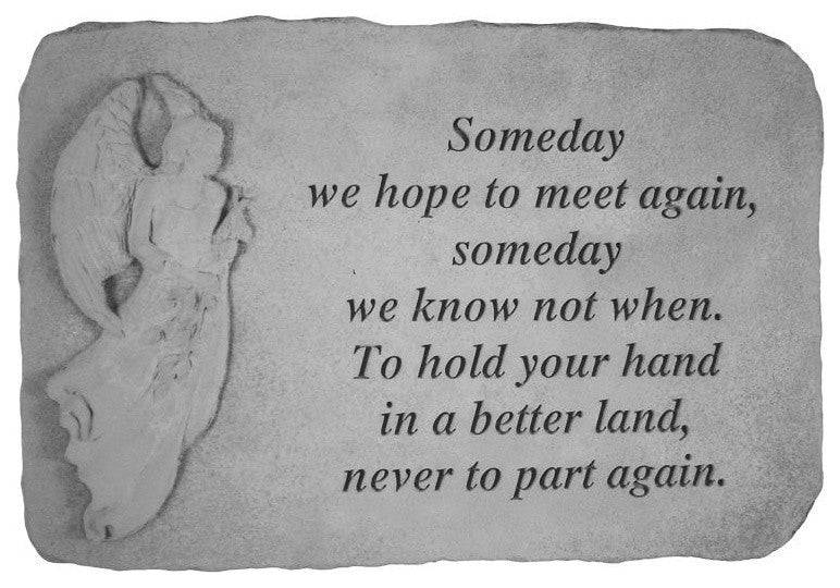 Angel Garden Accent Stone, "Someday"