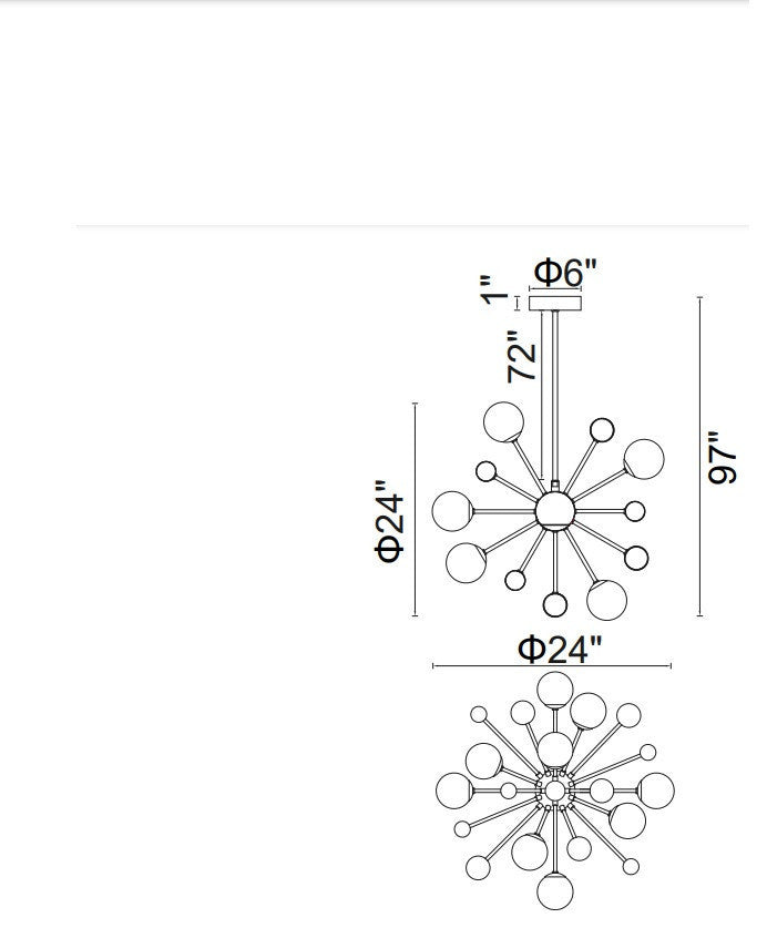 Element 11 Light Chandelier With Polished Nickel Finish