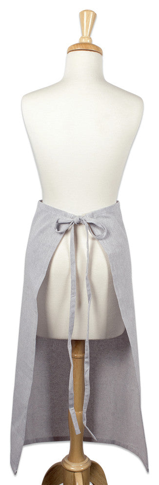 DII Gray Solid Chambray Bistro Apron